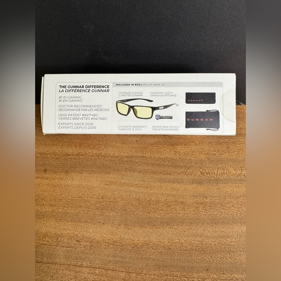 NIB GUNNER Riot Blue Light Amber Light Computer Gaming Glasses in Onyx 100% UV - Picture 11 of 12